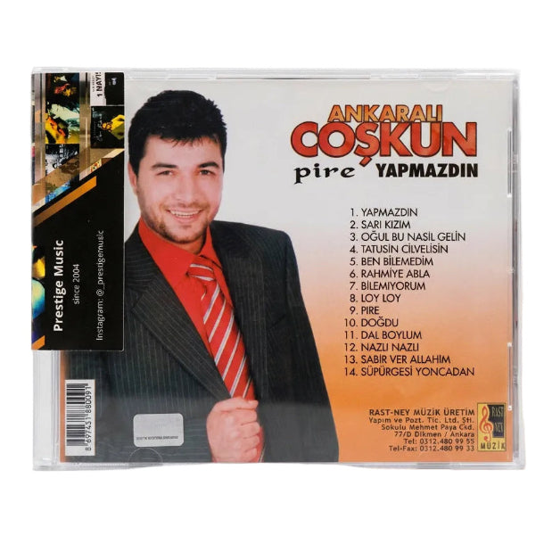 Ankara'lı Coşkun - Yapmazdın - Pire (CD) Süper Oyun Havaları  | ANKARA Oyun Havaları CD