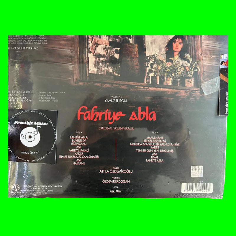 Atilla Özdemiroğlu - Özdemir Erdoğan Fahriye Abla Film Müziği Plak |ORIGINAL SOUNDTRACK LP | Siyah Plak