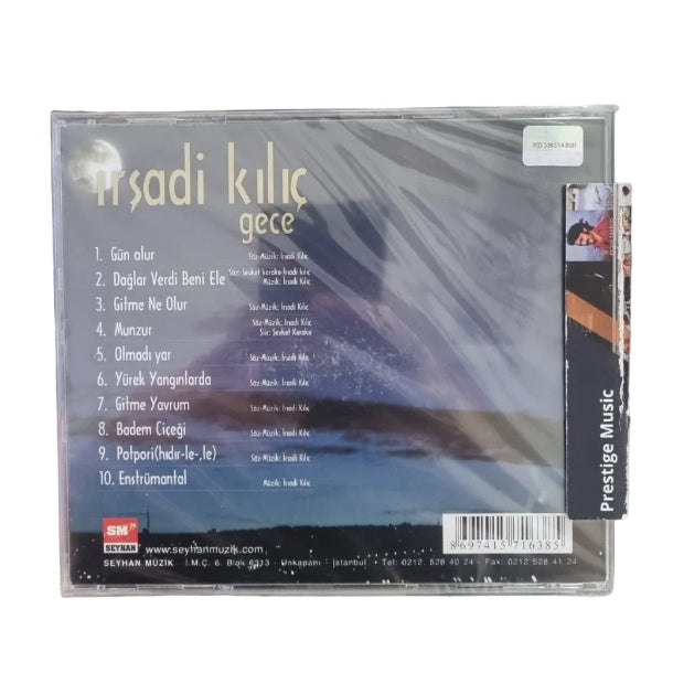 İrşadi Kılıç - Gece(CD) Türk Halk Müziği (Türkü) Özgün Müzik | CD