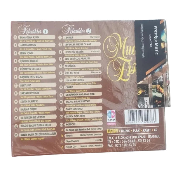Muazzez Ersoy | CD | Klasikleri 1-2 Set CD(Türk Sanat | Müziği CD) ELENOR Müzik 1991 | CD