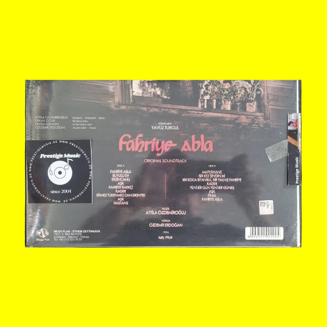 Atilla Özdemiroğlu - Özdemir Erdoğan Fahriye Abla Film Müziği Plak |ORIGINAL SOUNDTRACK LP | Siyah Plak