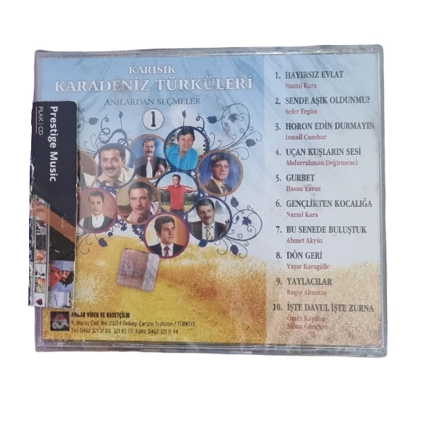 Karışık Karadeniz Türküleri - Karışık Karadeniz Türküleri 1 (CD) Karadeniz Türküleri CD | Anılardan Seçmeler / CD