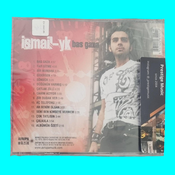 İsmail-YK – Bas Gaza CD [Türkischer Pop | CD] Ismail Yk Bas Gaza Sıfır Jelatinli CD