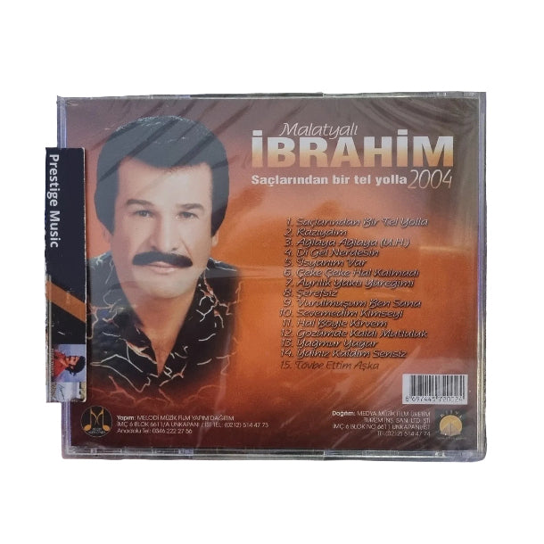Malatyalı İbrahim Saçlarından Bir Tel Yolla (CD)Malatyalı İbrahim CD |Türk Halk Müziği (THM) Fantezi | Arabesk | CD