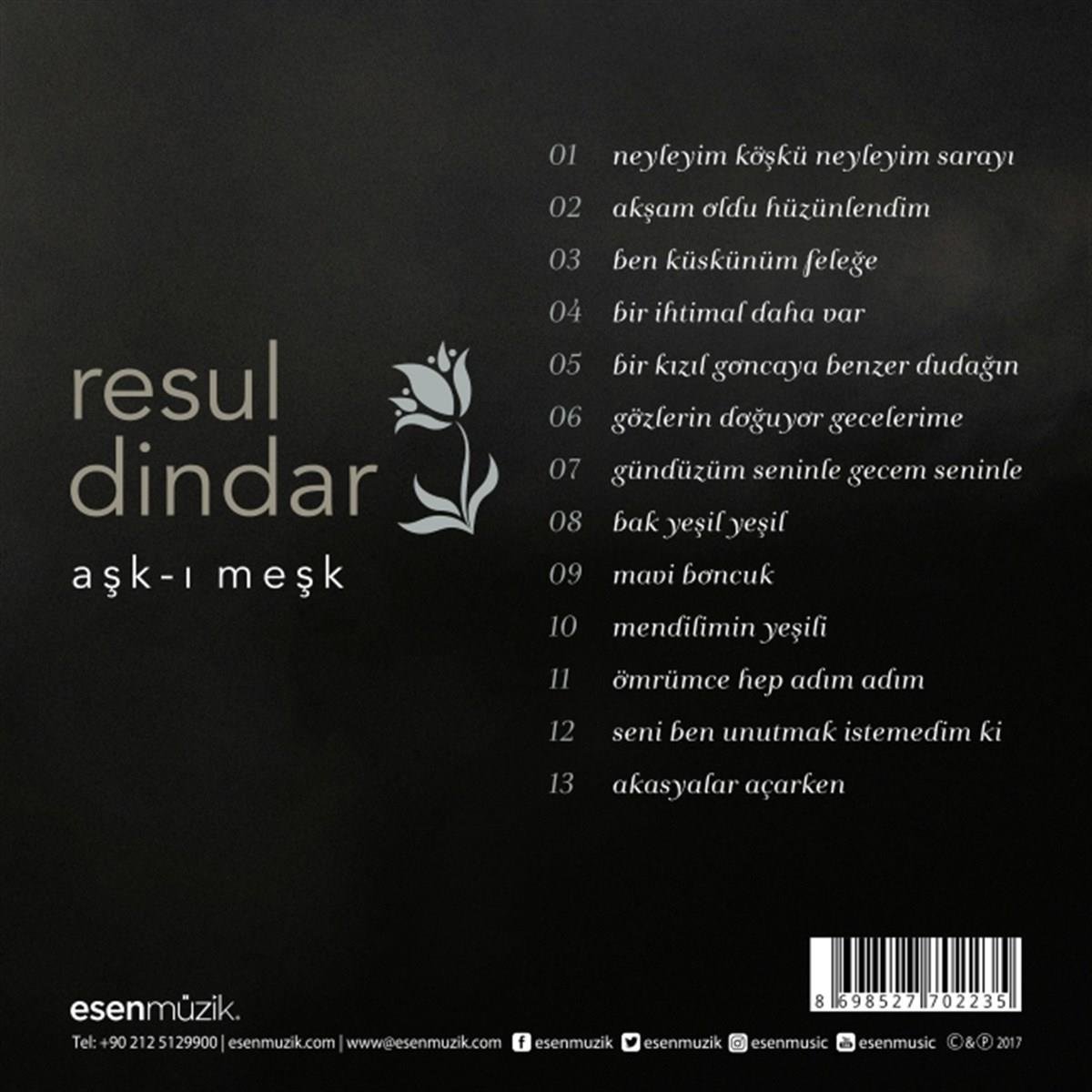 Esen Müzik/Resul Dindar-Aşk-ı Meşk(CD)