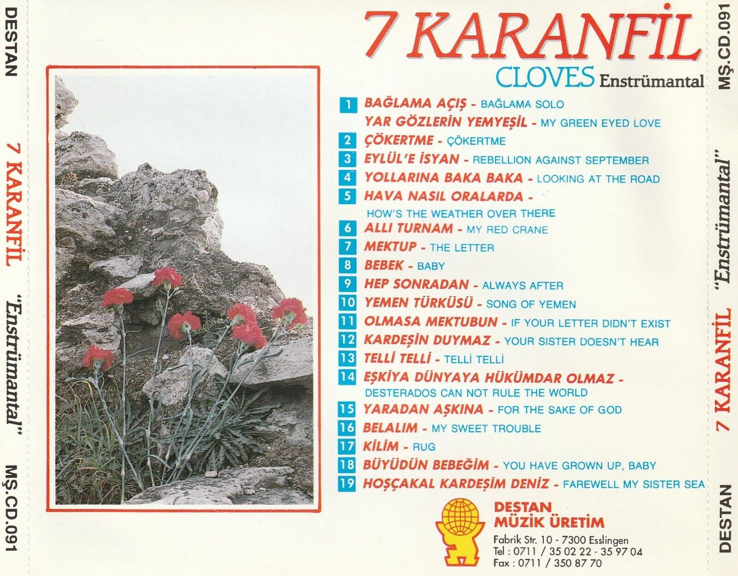 Yedi Karanfil 7 Seven Cloves CD