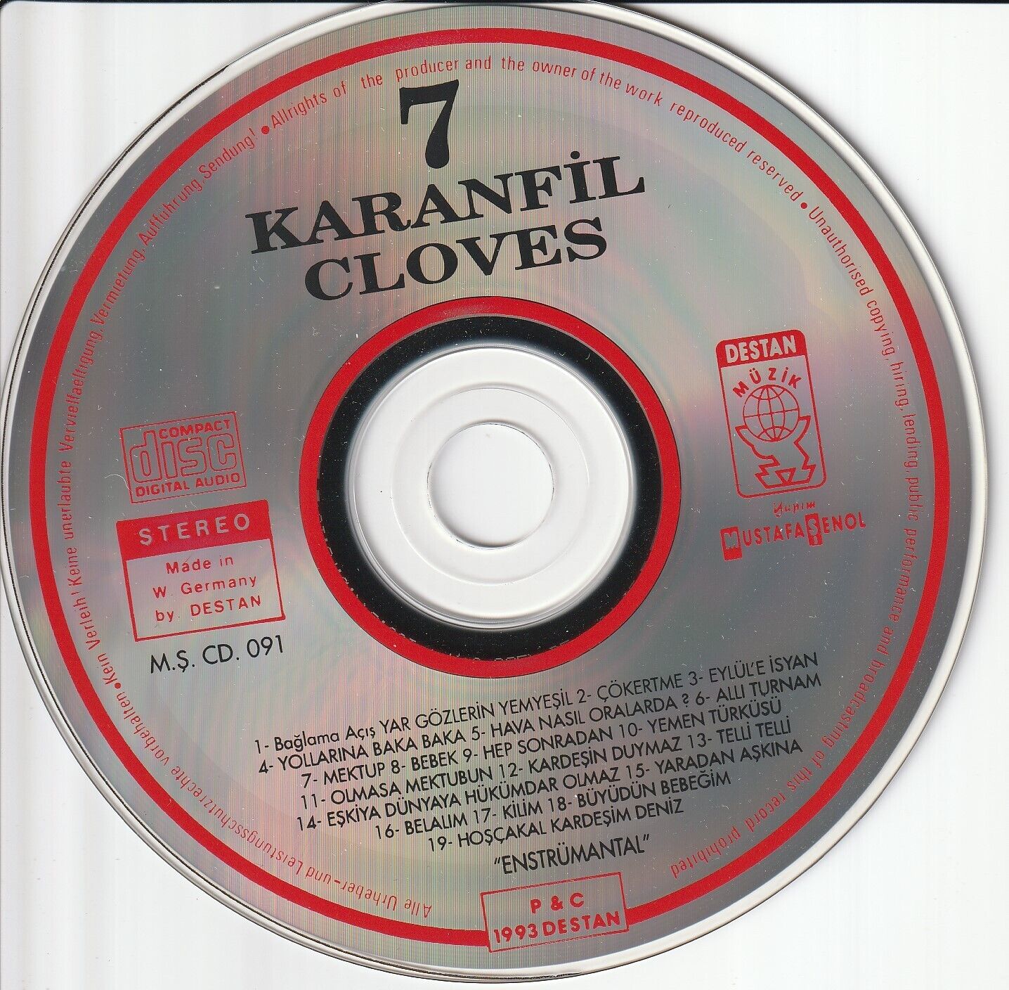 Yedi Karanfil 7 Seven Cloves CD