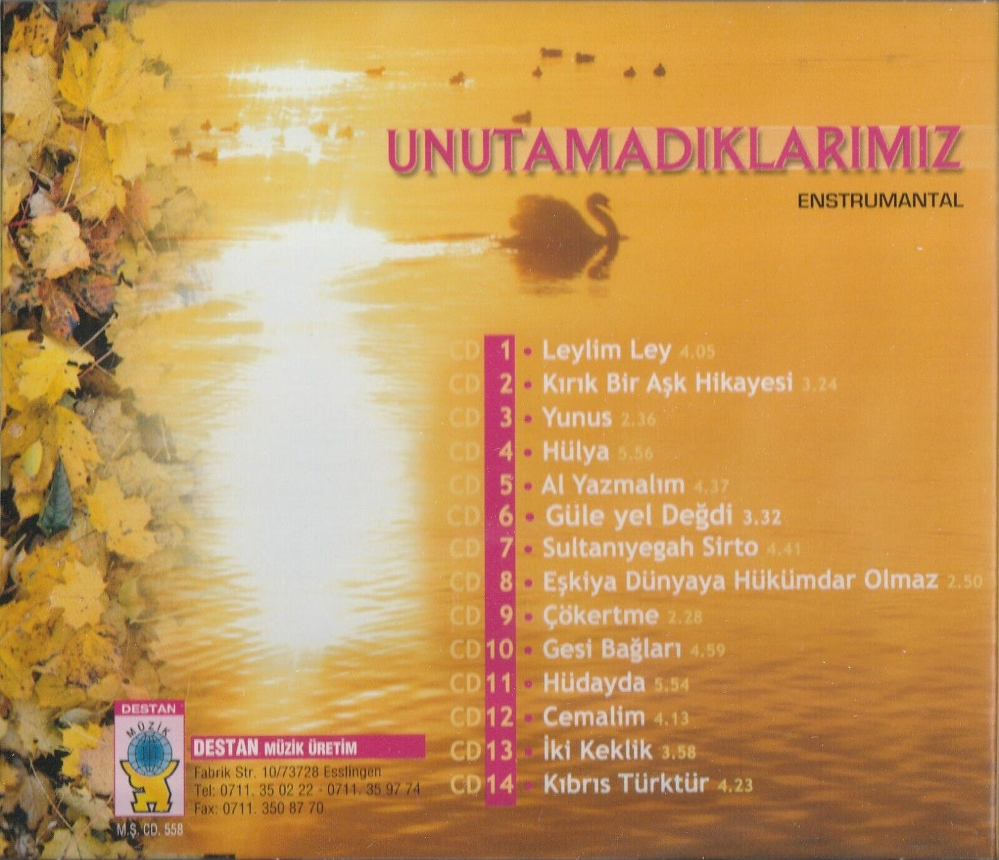 Unutamadiklarimiz Enstrumental Türkische Instrumental Musik CD