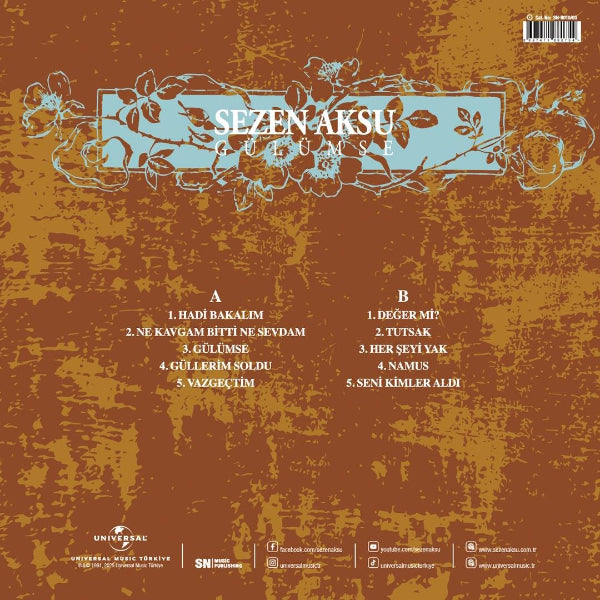 Sezen Aksu Plak - Gülümse ( Plak) Schallplatte | LP
