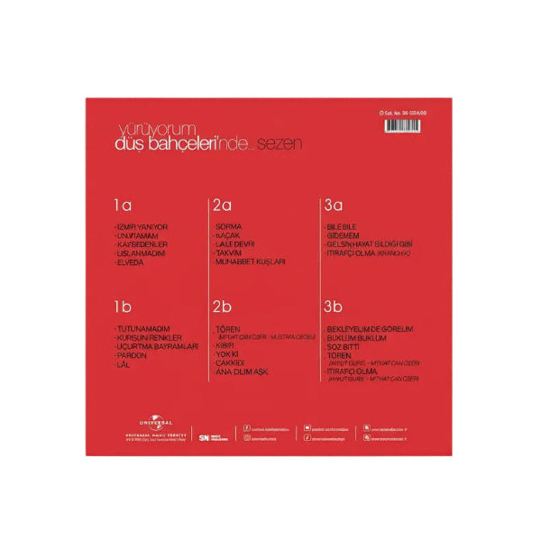 Sezen Aksu - Yürüyorum Düş Bahçelerinde Plak (3 Plak) Türkçe | pop | plak