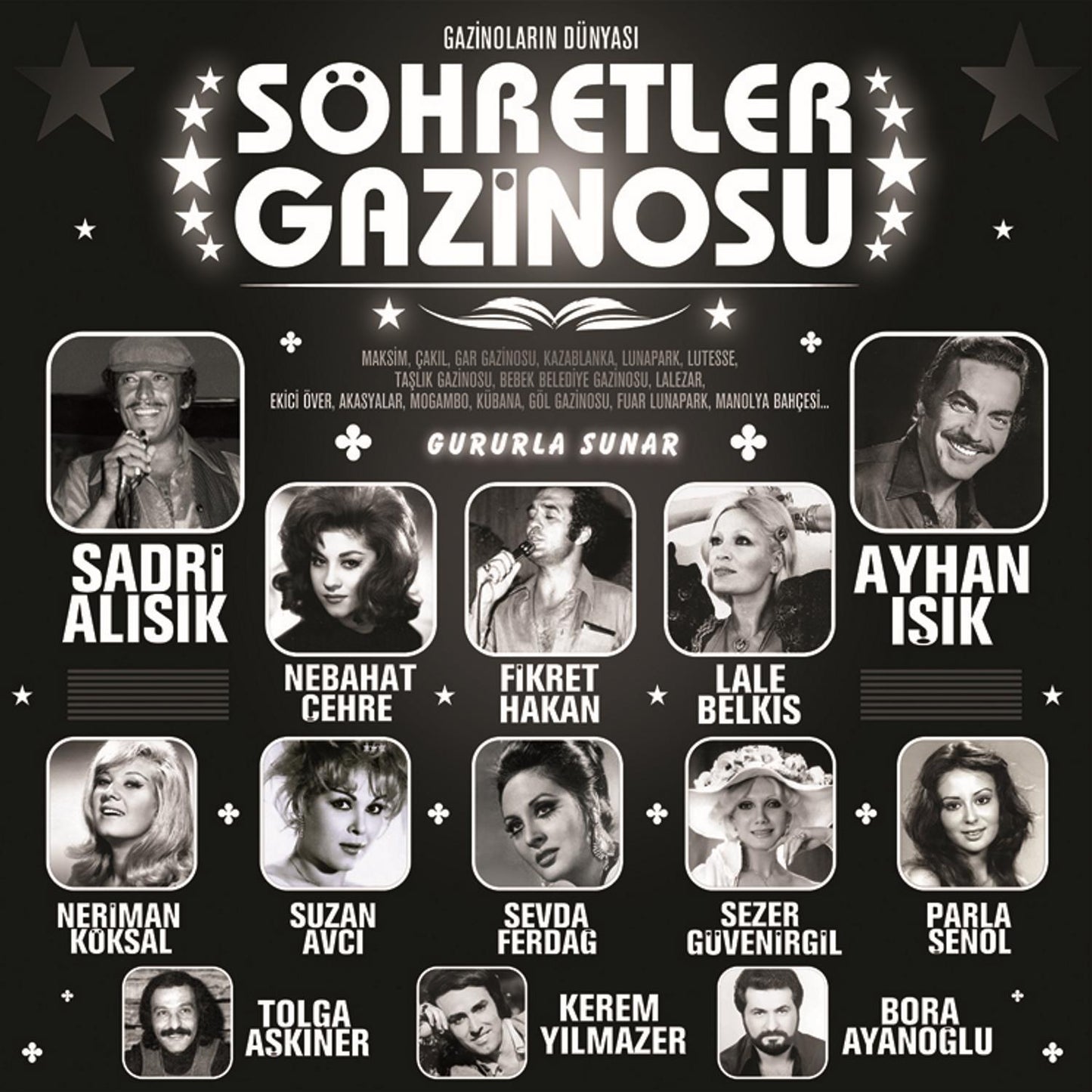 SÖHRETLER GAZİNOSU -GAZİNOLARIN DÜNYASI PLAK / söhretler gazinosu -gazinoların dünyası plak /ses kayıtları / vinil