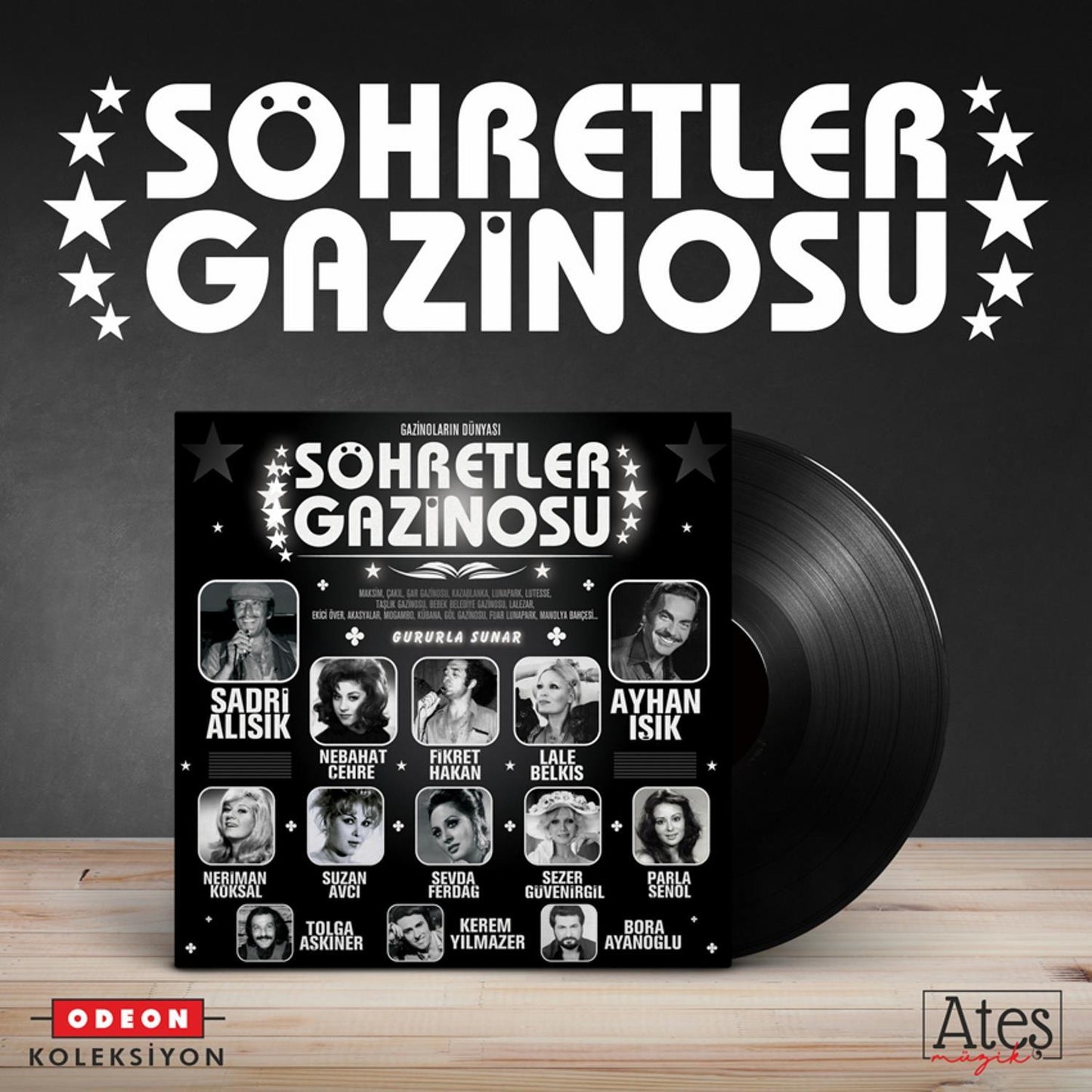 SÖHRETLER GAZİNOSU -GAZİNOLARIN DÜNYASI PLAK / söhretler gazinosu -gazinoların dünyası plak /ses kayıtları / vinil