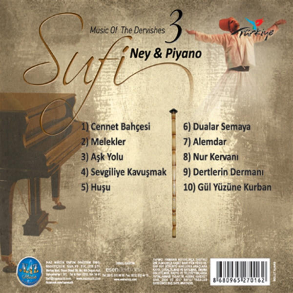 Sufi 3 - Ney & Piyano CD [Religiöse Gesänge | CD]