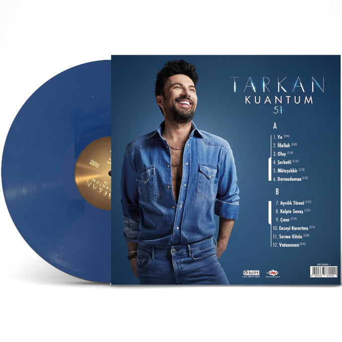 Tarkan Plak-TARKAN Kuantum 51 (Sınırlı Sayıda Mavi Plak)Türkce Pop Plak