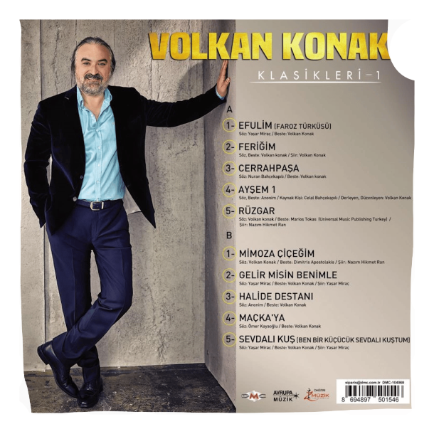 Volkan Konak - Klasikleri Vol.1 (Renkli Plak) Volkan Konak - Klasikleri Plak (Renkli Plak) Schallplatte