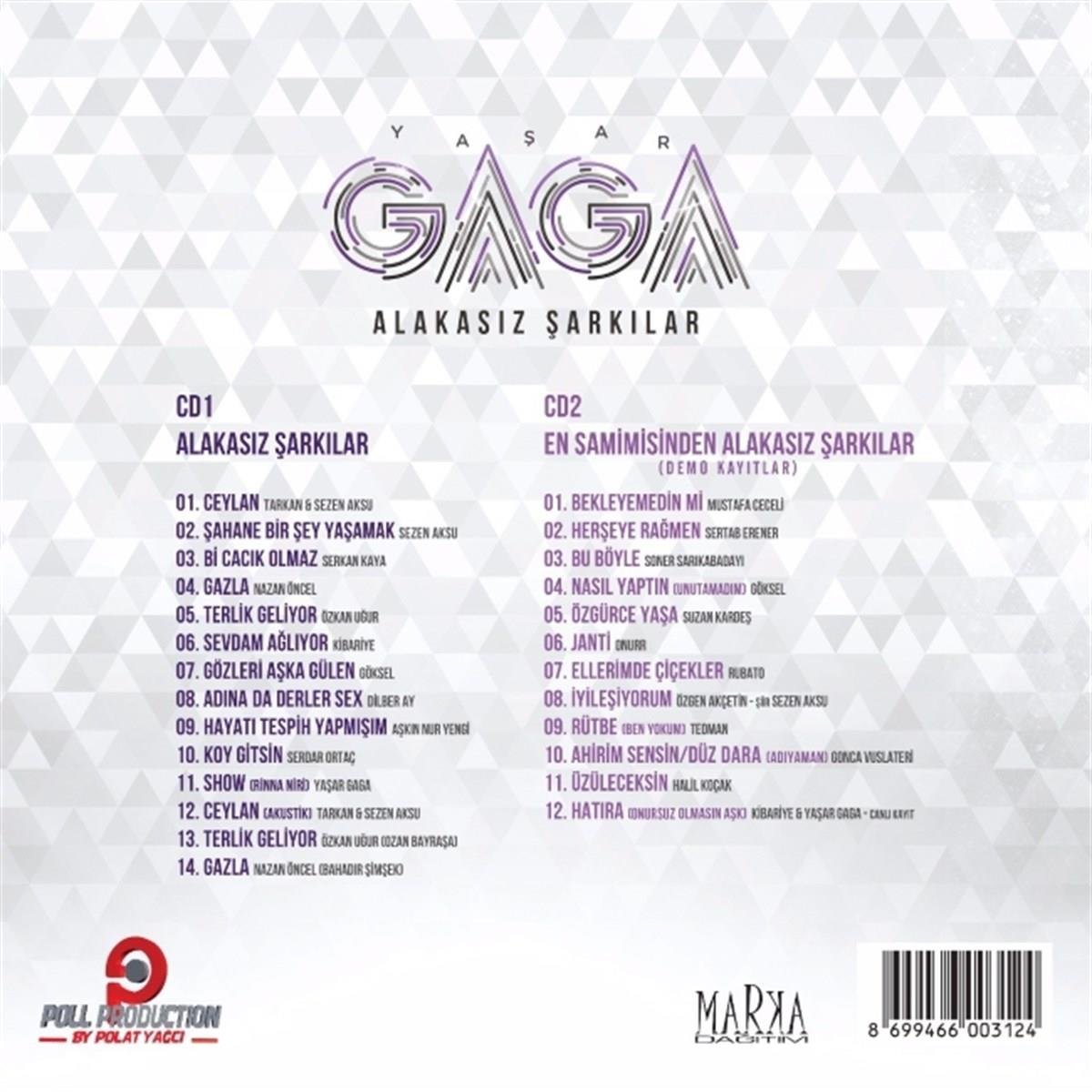 Yasar Gaga -Alakasiz Sarkilar Vol.1 CD