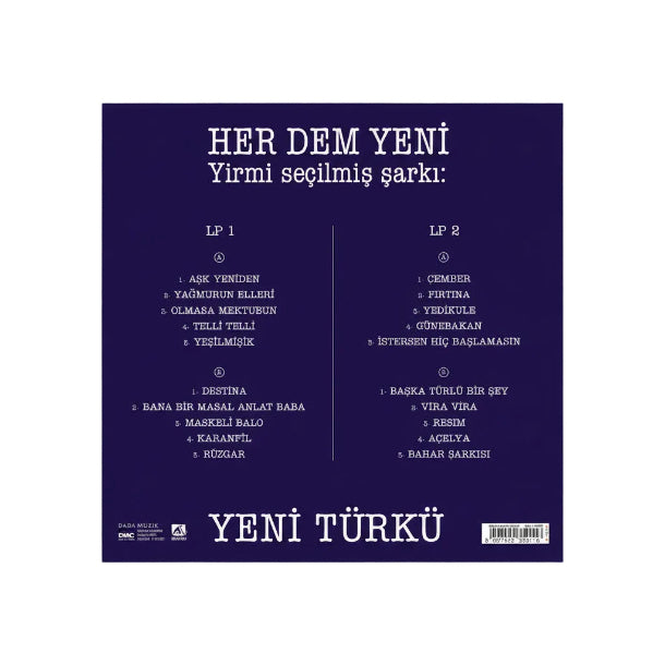 Yeni Türkü - Her Dem Yeni (Renkli 2 Plak)Yeni Türkü  Her Dem Yeni Plak(Mavi Renkli 2 LP)Schallplatte | LP