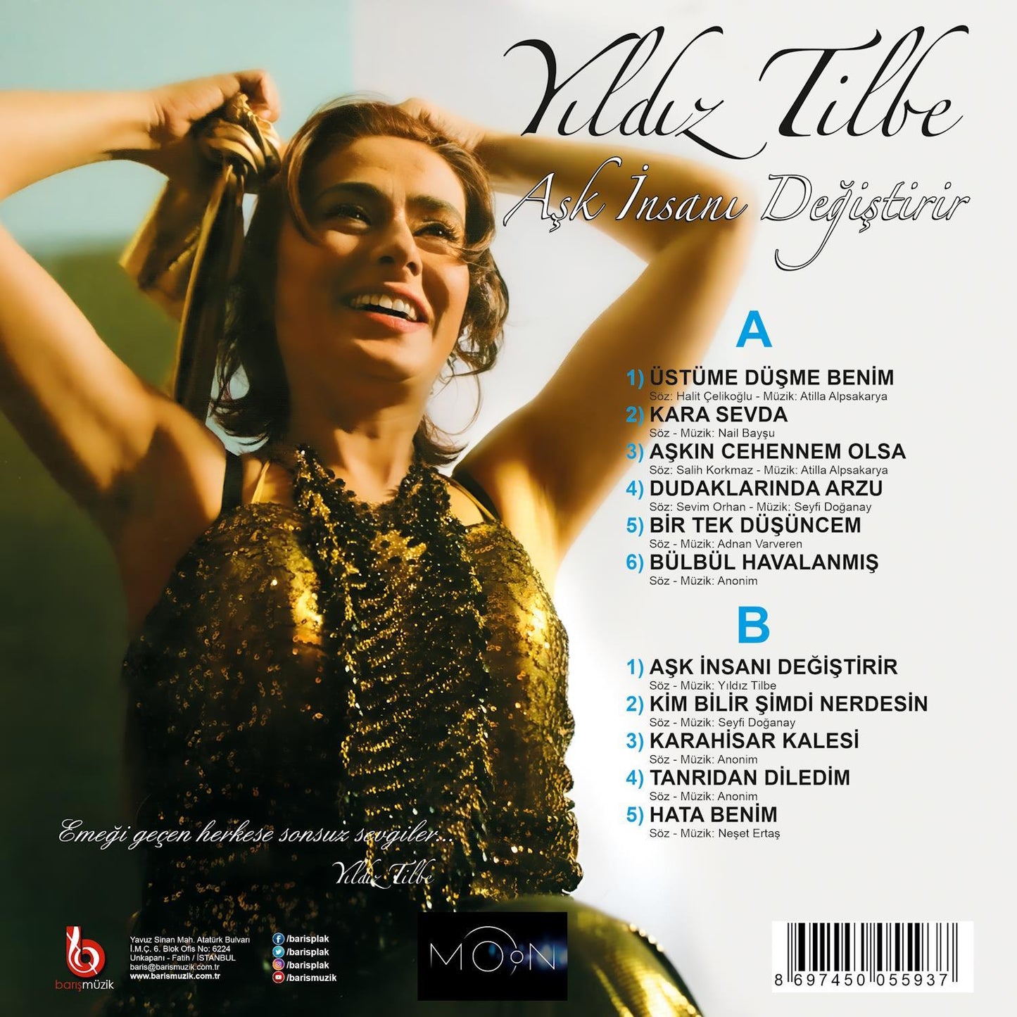 Yildiz Tilbe - Aşk İnsanı Değiştirir Vol:2 (Plak)Schallplatte-LP