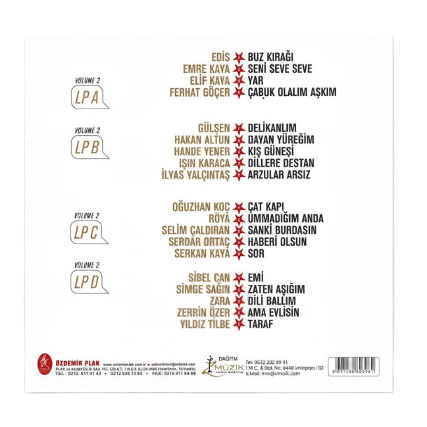 Yıldız Tilbe Plak |Yıldız Tilbe'nin Yıldızlı Şarkıları | Volume 2 (Arabesk  Plak) Schallplatte | LP