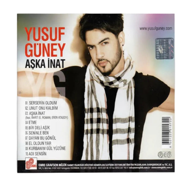 Yusuf Güney - Aşka İnat CD ( Yusuf Güney CD )Türkçe Pop CD