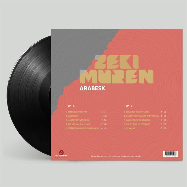 Zeki Müren - Arabesk (Plak) Arabesk | Türk Sanat | Plak | Schallplatte | LP