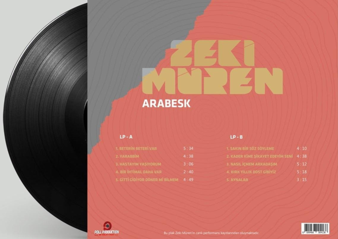 Zeki Müren - Arabesk (Plak) Arabesk | Türk Sanat | Plak | Schallplatte | LP