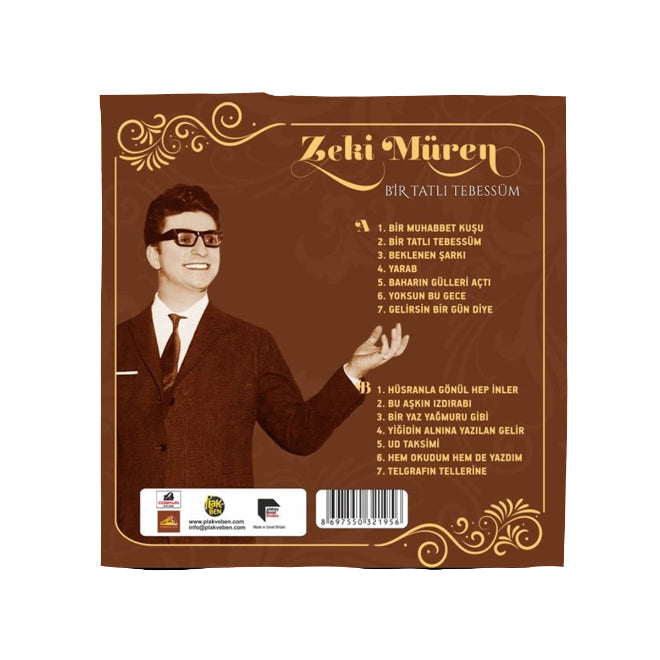Zeki Müren Plak |Bir Tatlı Tebessüm (Türk Sanat | Sanat Müziği |Plak ) Schallplatte | LP