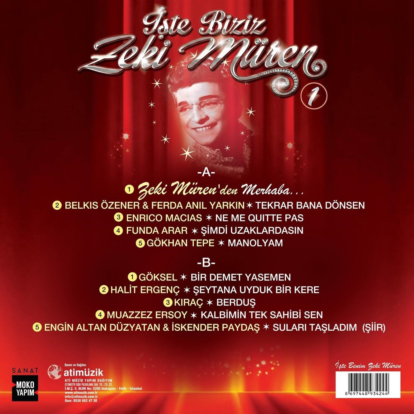 Zeki Müren - İşte Biziz Zeki Müren Vol.1 (Plak) Çeşitli Sanatçılar dan | Zeki Müren Şarkıları | Plak | LP | Schallplatte