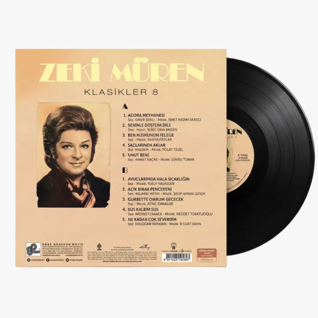 Zeki Müren Plak| Klasikler 8 Plak (Türk Sanat | Sanat Müziği |Plak ) Schallplatte | LP