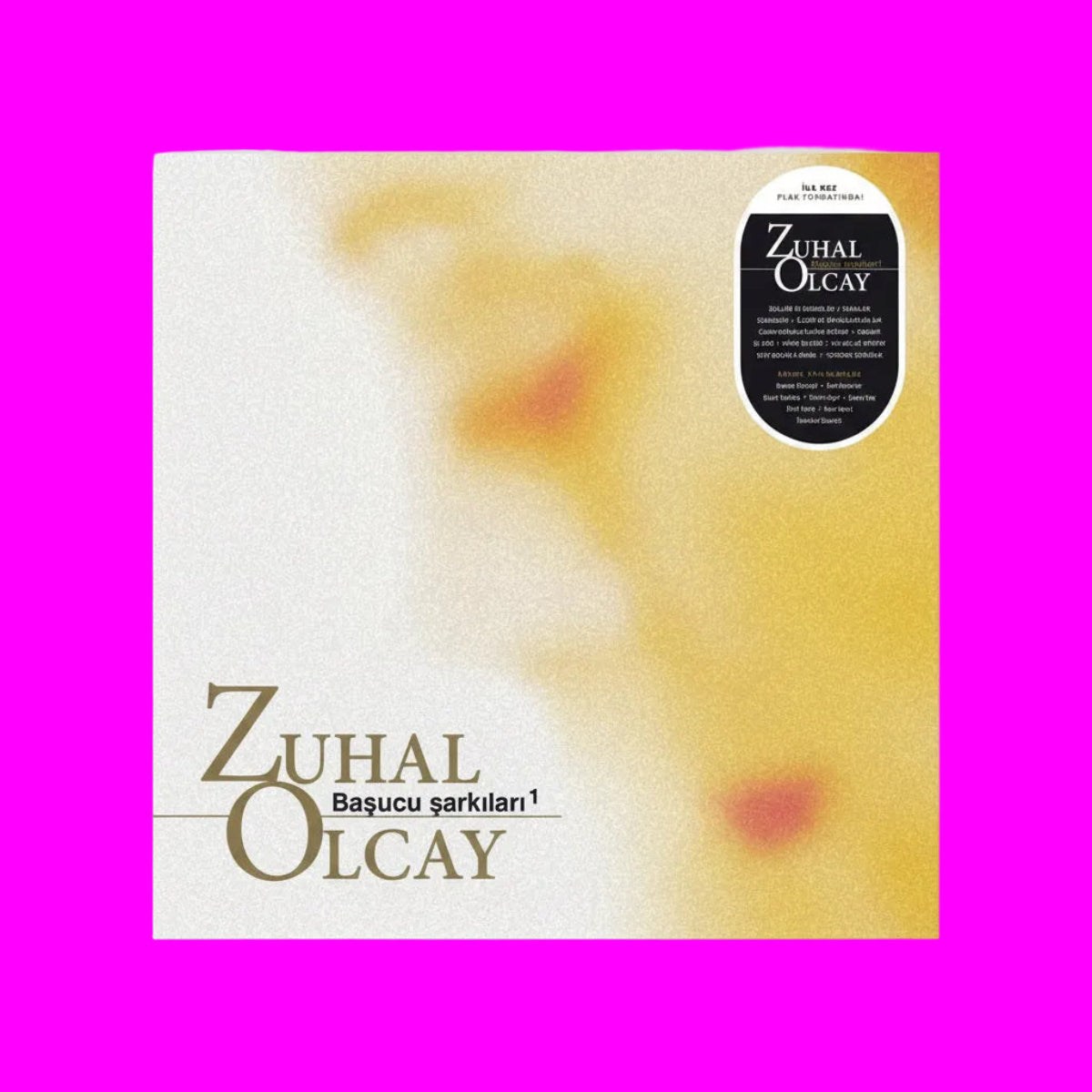Zuhal Olcay Plak| Başucu Şarkıları 1 (Türkçe Plak)| Pop Plak ) Plak | LP